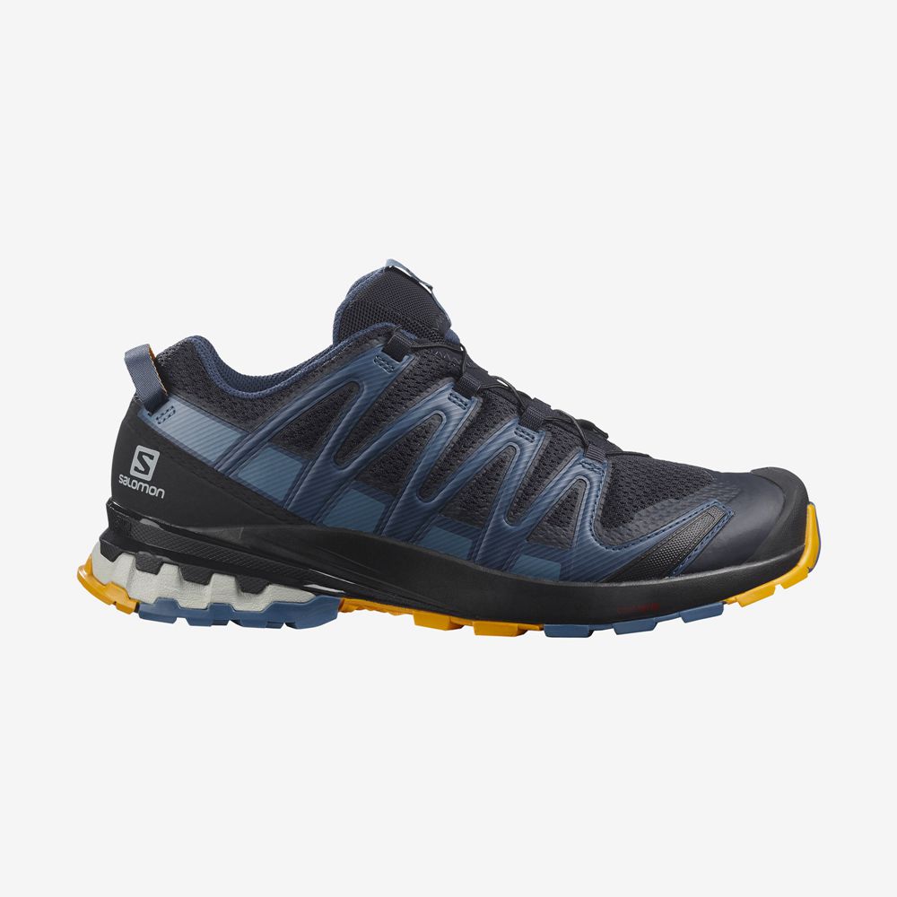 Salomon XA PRO 3D V8 Zapatillas Trail Running Hombre - Oscuro - Colombia (45879-MPDG)